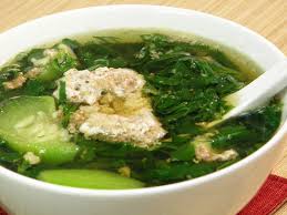Canh cua rau mồng tơi
