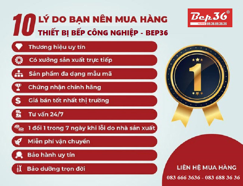 10 Lý do nên mua hàng tại Bep36