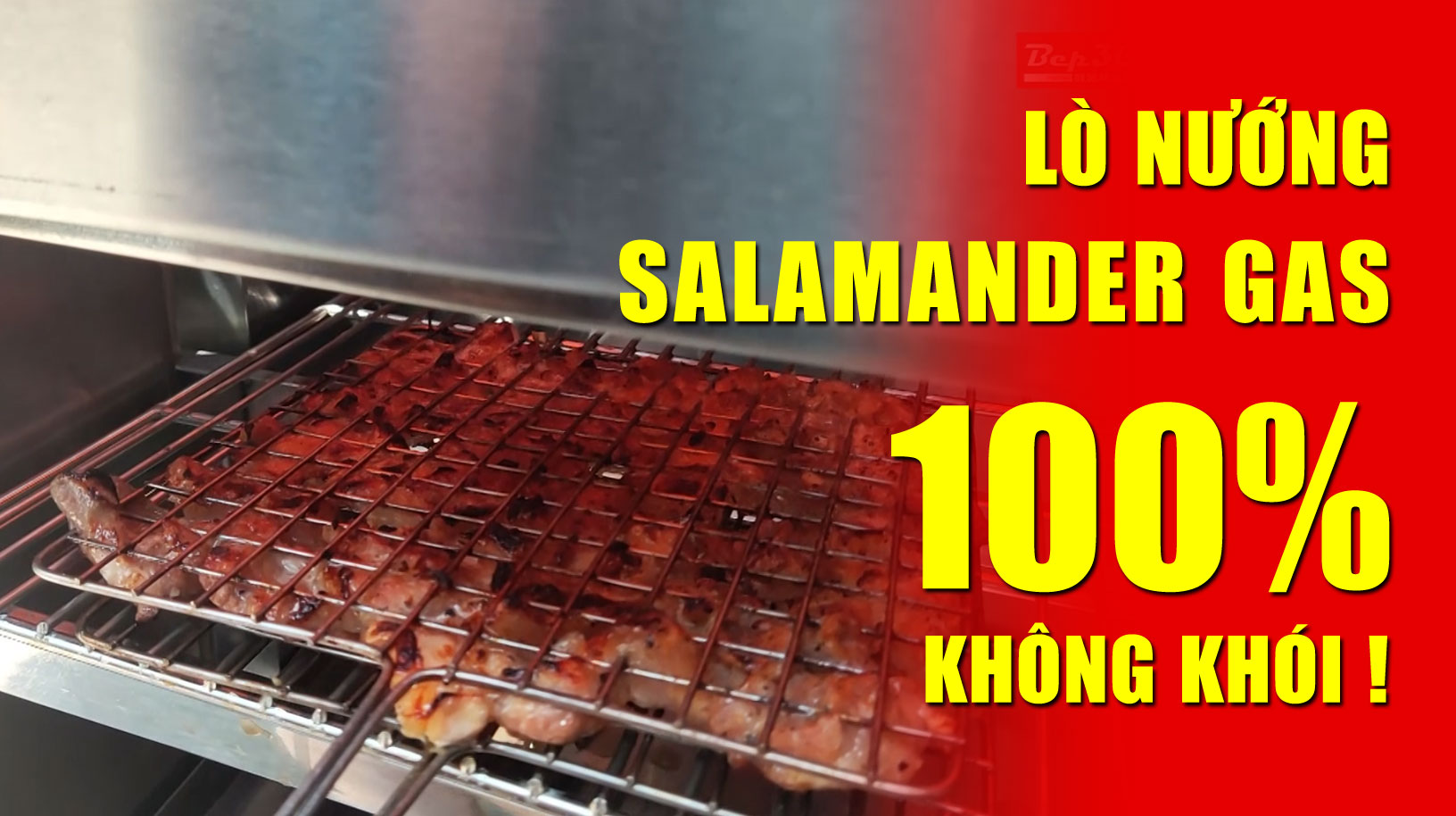 Bếp nướng salamander gas 100% không khói