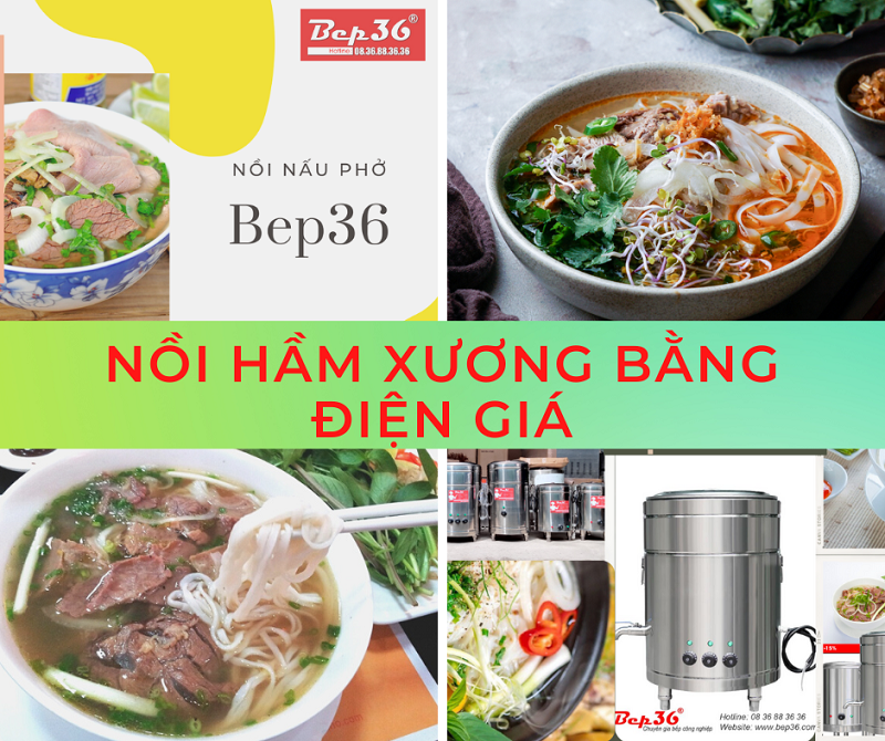 Nồi nấu nước phở bằng điện