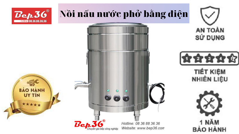 Nồi nấu nước phở bằng điện