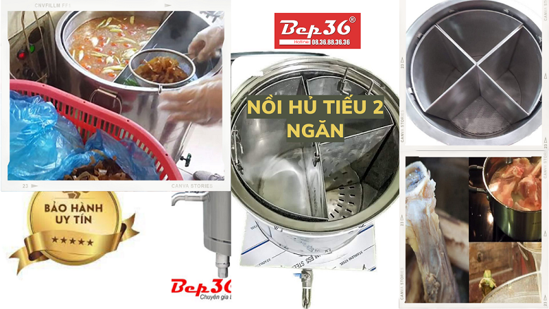 Nồi nấu hủ tiếu 2 ngăn